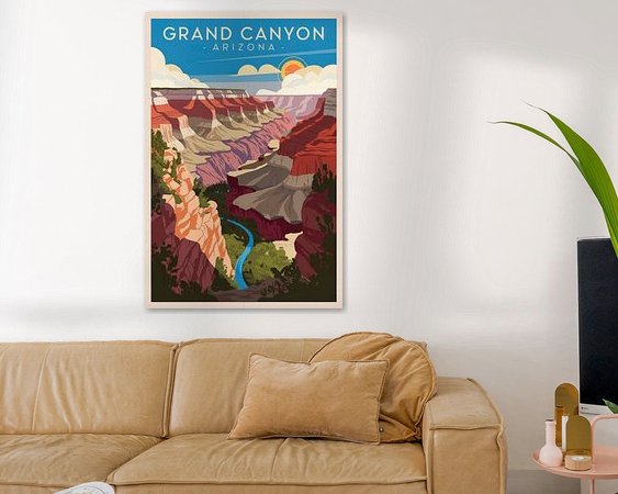 Example of the artwork in a room