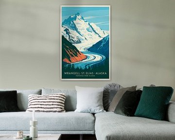 Wrangell-St. Elias, Alaska van Poster Art Shop