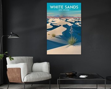 White Sands, Nouveau-Mexique sur Poster Art Shop
