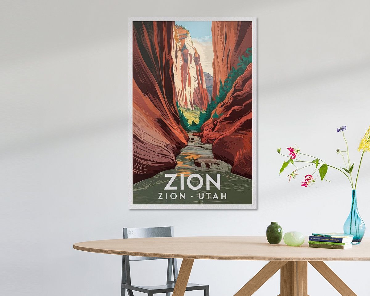 Example of the artwork in a room