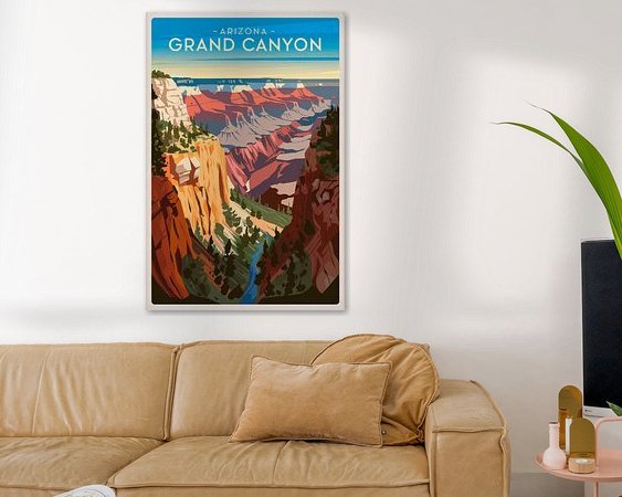 Example of the artwork in a room