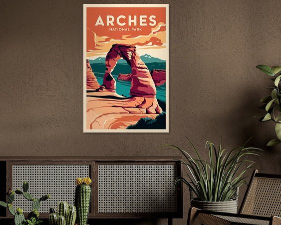 Example of the artwork in a room