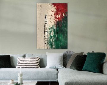 Abstracte ladder met vlagkleuren van Imperial Art House