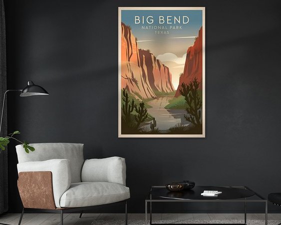 Example of the artwork in a room