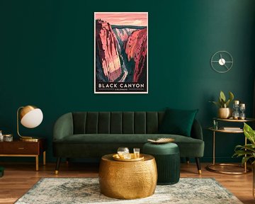 Black Canyon, Colorado von Poster Art Shop