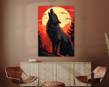 Wolf And Moon van EL IRSYAD