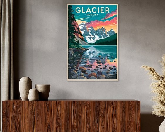 Example of the artwork in a room