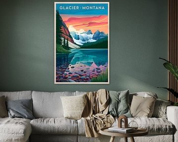 Glacier, Montana van Poster Art Shop