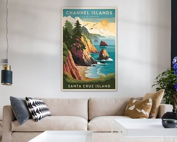 Channel Islands, California by Poster Art Shop