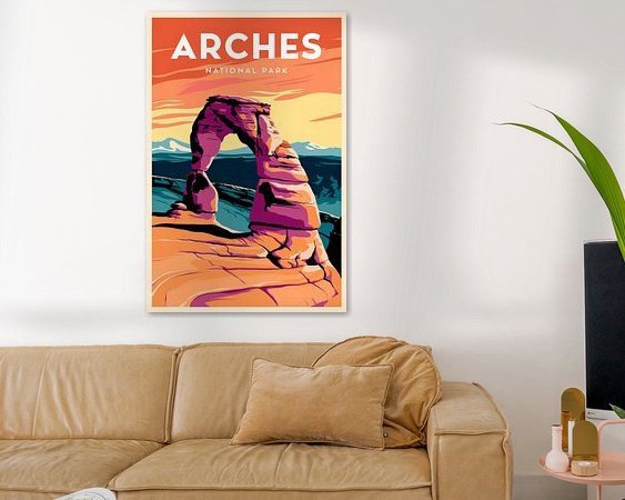 Example of the artwork in a room