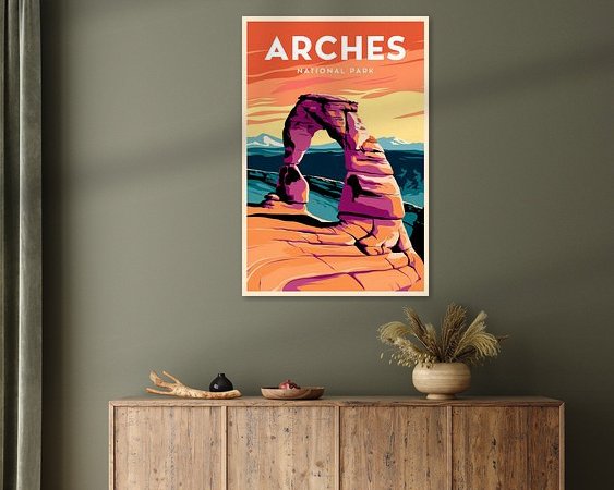 Example of the artwork in a room