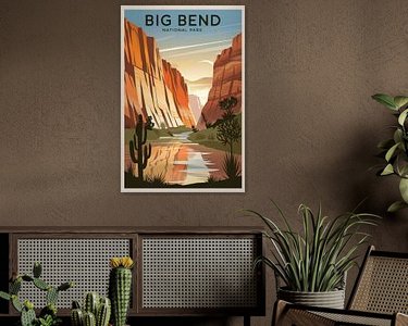 Example of the artwork in a room