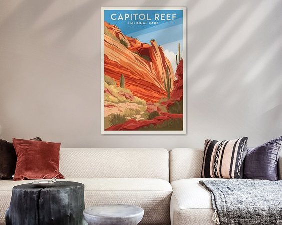 Example of the artwork in a room