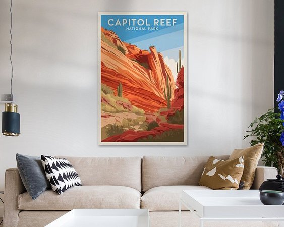 Example of the artwork in a room