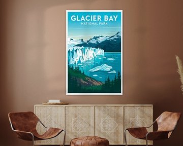 Nationaal Park Glacier Bay van Poster Art Shop