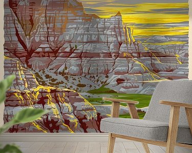 Example of the artwork in a room