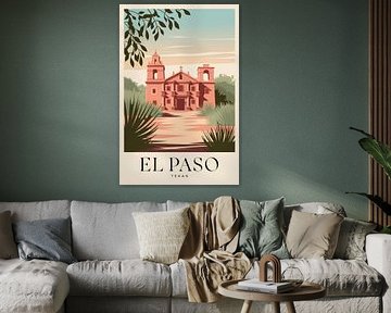 El Paso, Texas van Poster Art Shop