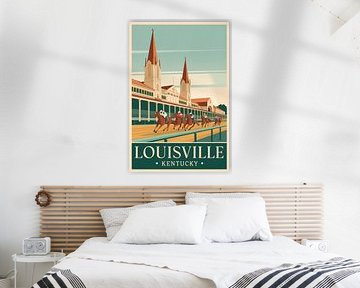 Louisville, Kentucky by Poster Art Shop