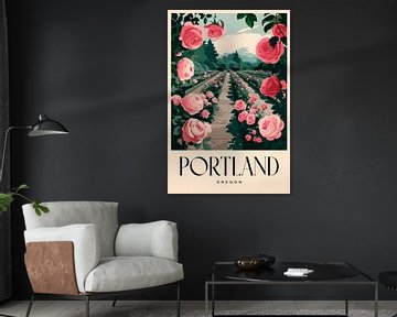 Portland, Oregon Vintage Reisposter van Poster Art Shop