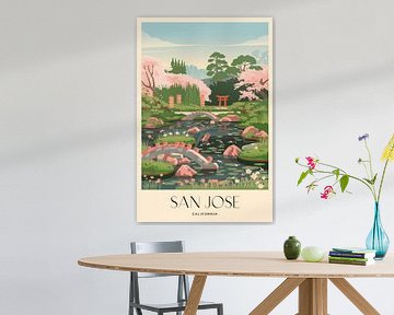 San Jose, California Vintage Travel Poster sur Poster Art Shop