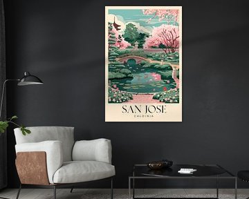 San Jose, California by Poster Art Shop