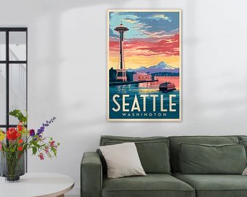 Seattle, Washington by Poster Art Shop