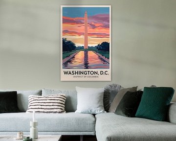 Washington, D.C. Vintage Reisposter van Poster Art Shop
