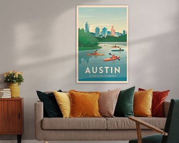 Austin, Texas van Poster Art Shop