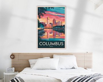 Columbus, Ohio by Poster Art Shop
