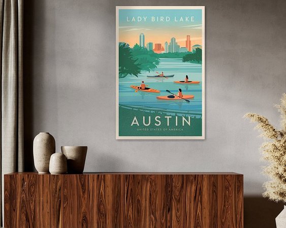Example of the artwork in a room
