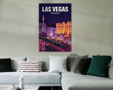 Las Vegas, Nevada Vintage Travel Poster by Poster Art Shop