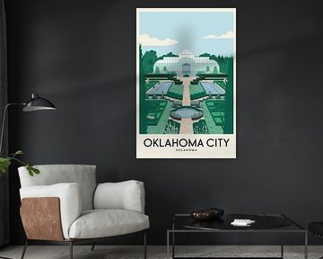 Ville d'Oklahoma sur Poster Art Shop