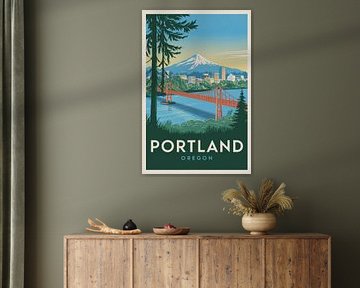 Portland, Oregon by Poster Art Shop