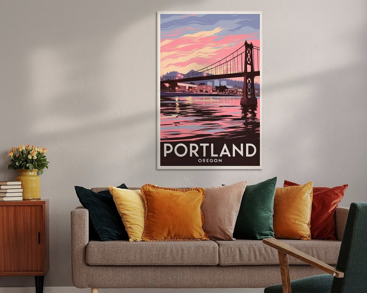 Example of the artwork in a room