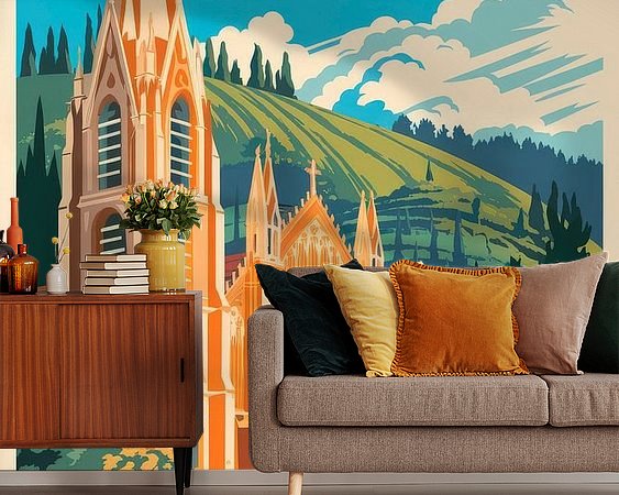 Example of the artwork in a room