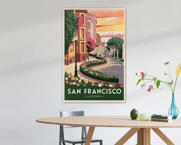San Francisco, Californie sur Poster Art Shop