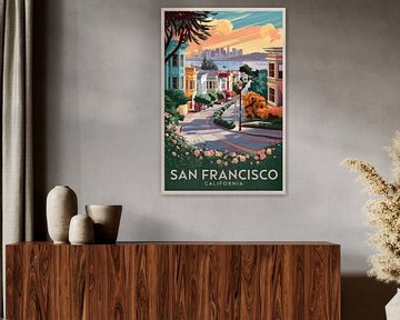 San Francisco, Californie sur Poster Art Shop