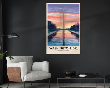 Washington, D.C. Vintage Reisposter van Poster Art Shop