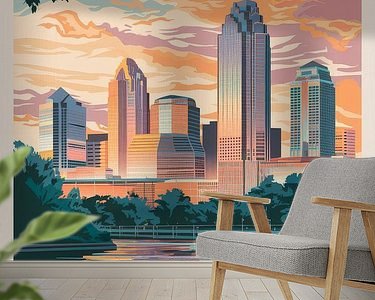 Example of the artwork in a room