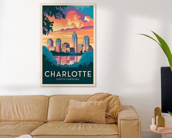 Example of the artwork in a room
