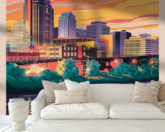 Example of the artwork in a room