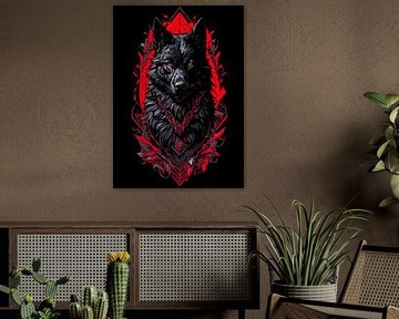 Wolf en maan van EL IRSYAD
