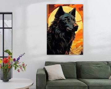 Wolf en maan van EL IRSYAD