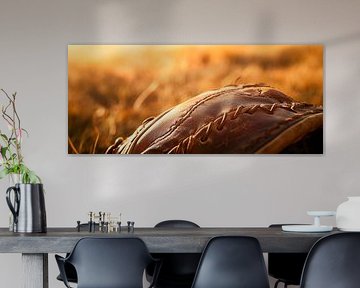 Gant de baseball au soleil sur Poster Art Shop