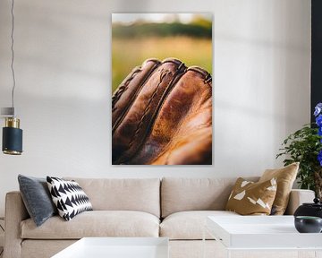 Gant de baseball en lumière sur Poster Art Shop
