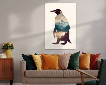 Berglandschap in Penguin van Poster Art Shop