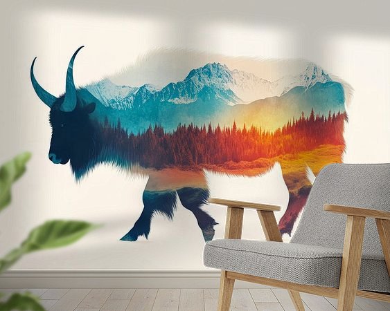 Example of the artwork in a room