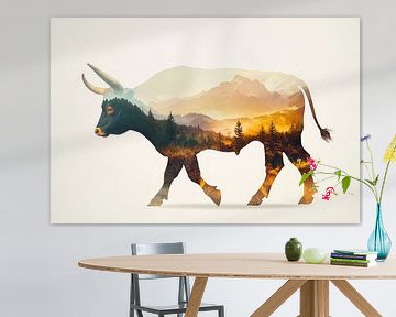 Animal landscape illusion by Poster Art Shop