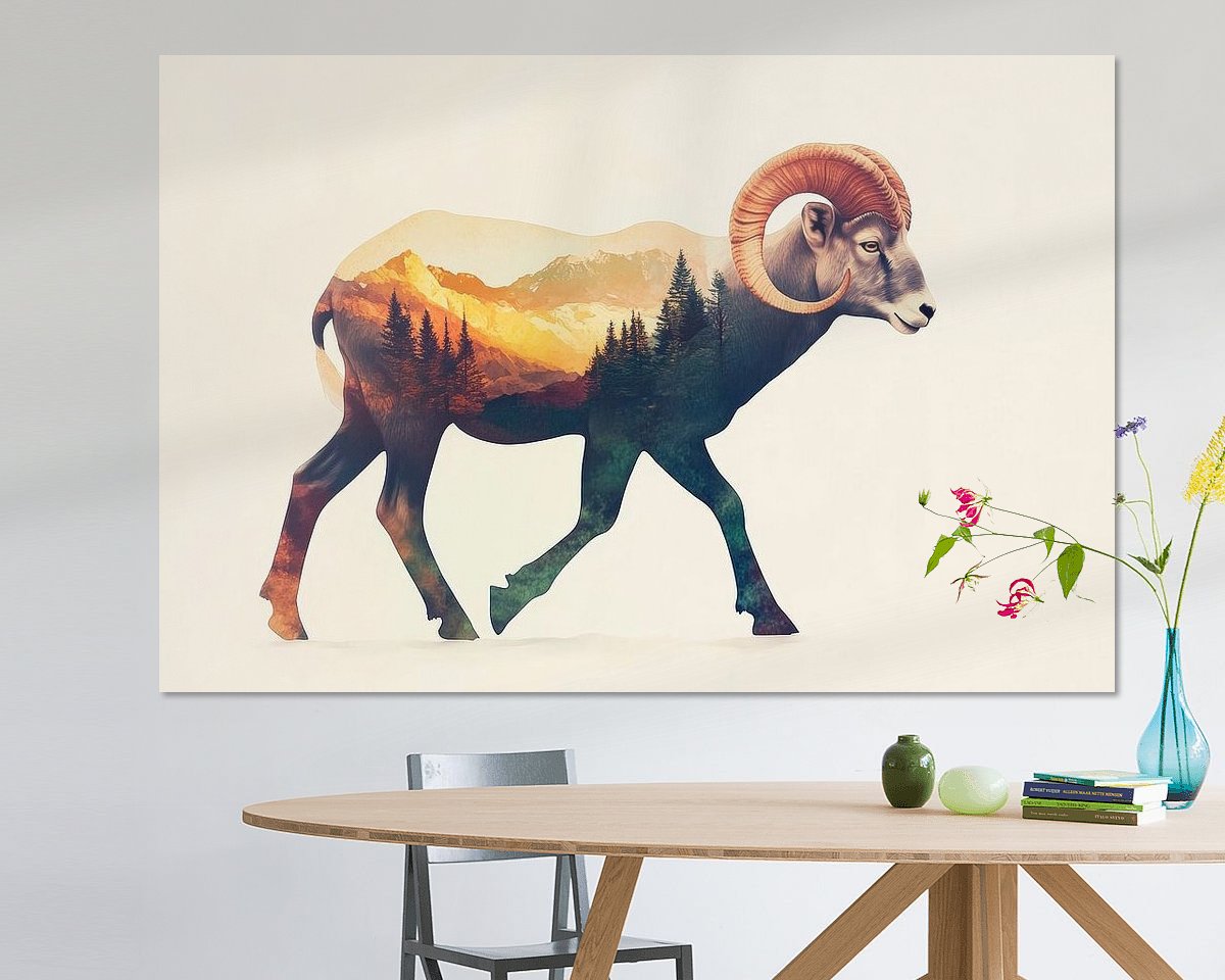 Example of the artwork in a room