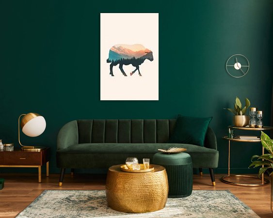 Example of the artwork in a room